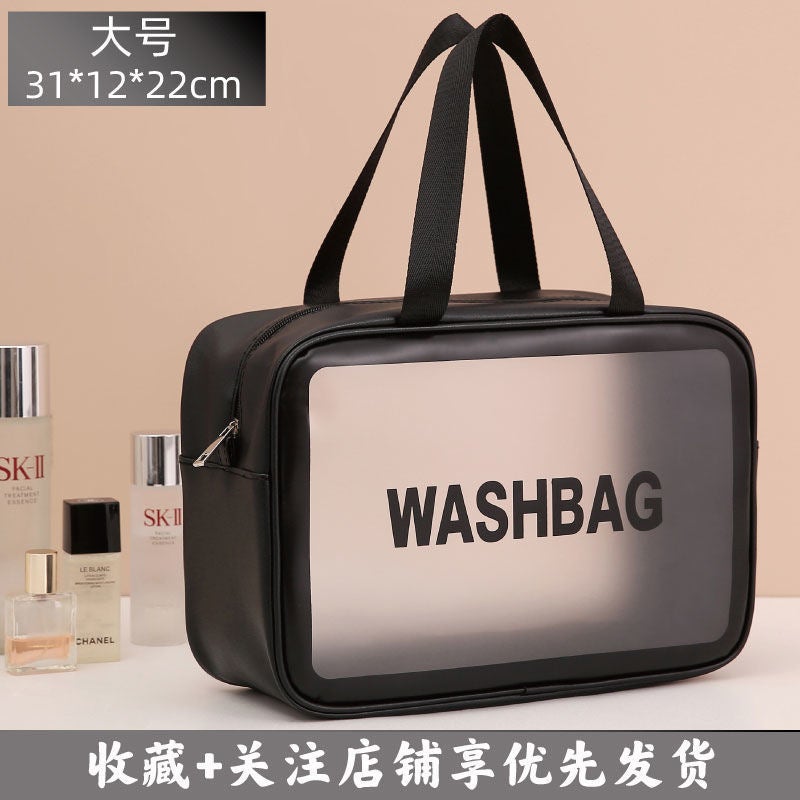 Super Popular Korean Style Ins Style Storage Bag Large Capacity Cosmetic Bag Business Travel Transparent Waterproof Toiletries Bag - Image 1